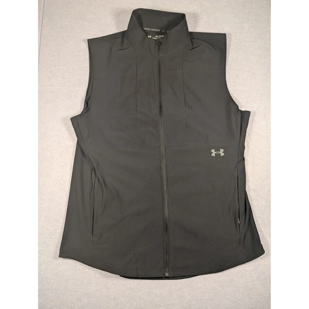 Under Armour Vanish Hybrid Vest Mens XXL Black Full Zip Athletic NWT